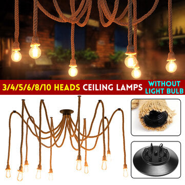 1.5M 3/4/5/6/8/10 Hemp Rope Chandelier