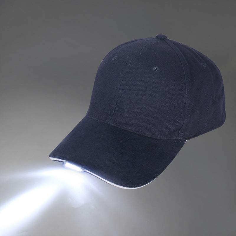 LED light glowing outdoor climbing hat