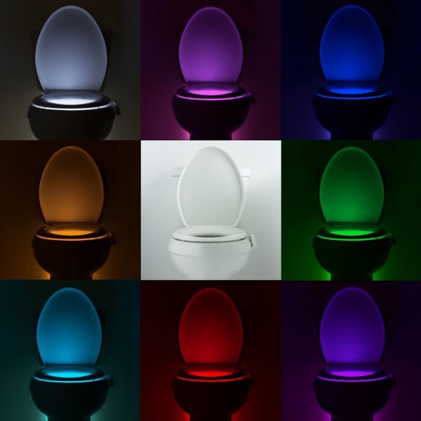 Multi Color Led Sensor Toilet Night Light