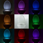 Multi Color Led Sensor Toilet Night Light