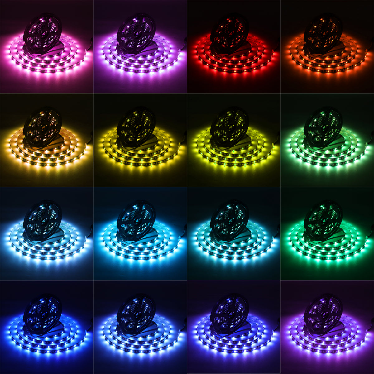 Bluetooth RGB LED Strip Light Waterproof APP USB Tape