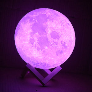 Printed Moon Light Lamp