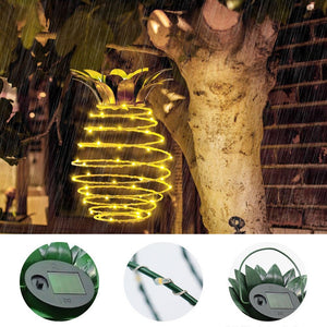 Outdoor Solar Light Waterproof Pineapple Shape Garden Solar Lamp