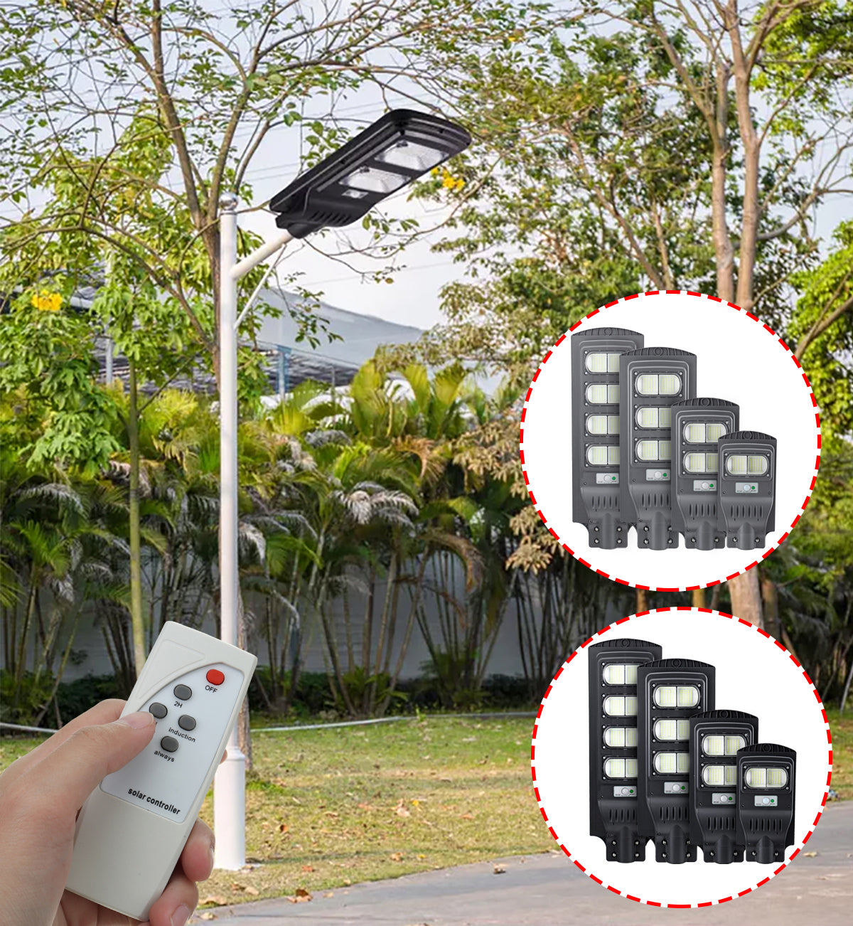 RC Motion Radar Sensor Outdoor Yard Wall Lamp