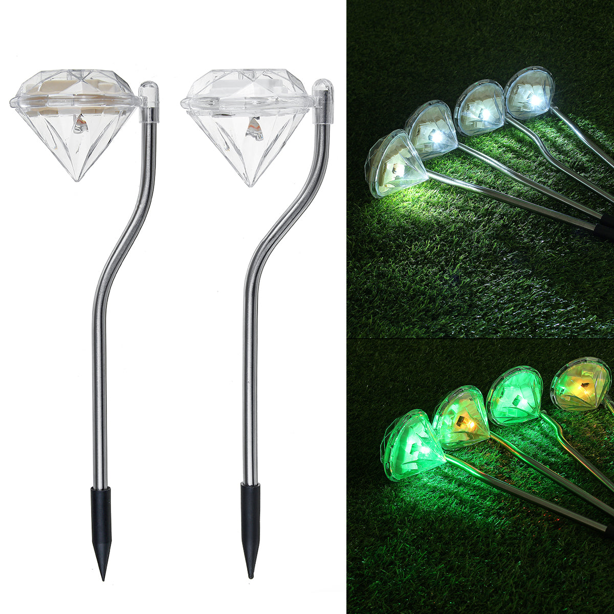 4 Packs Solar Garden Lights