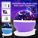 LED Rotating Night Light Projector Starry Sky Star Projection Lamp