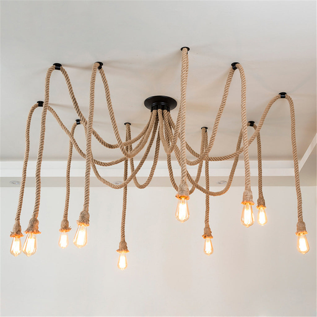 1.5M 3/4/5/6/8/10 Hemp Rope Chandelier