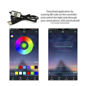 5050 RGB Bluetooth APP Control Dimmable TV Back Lighting